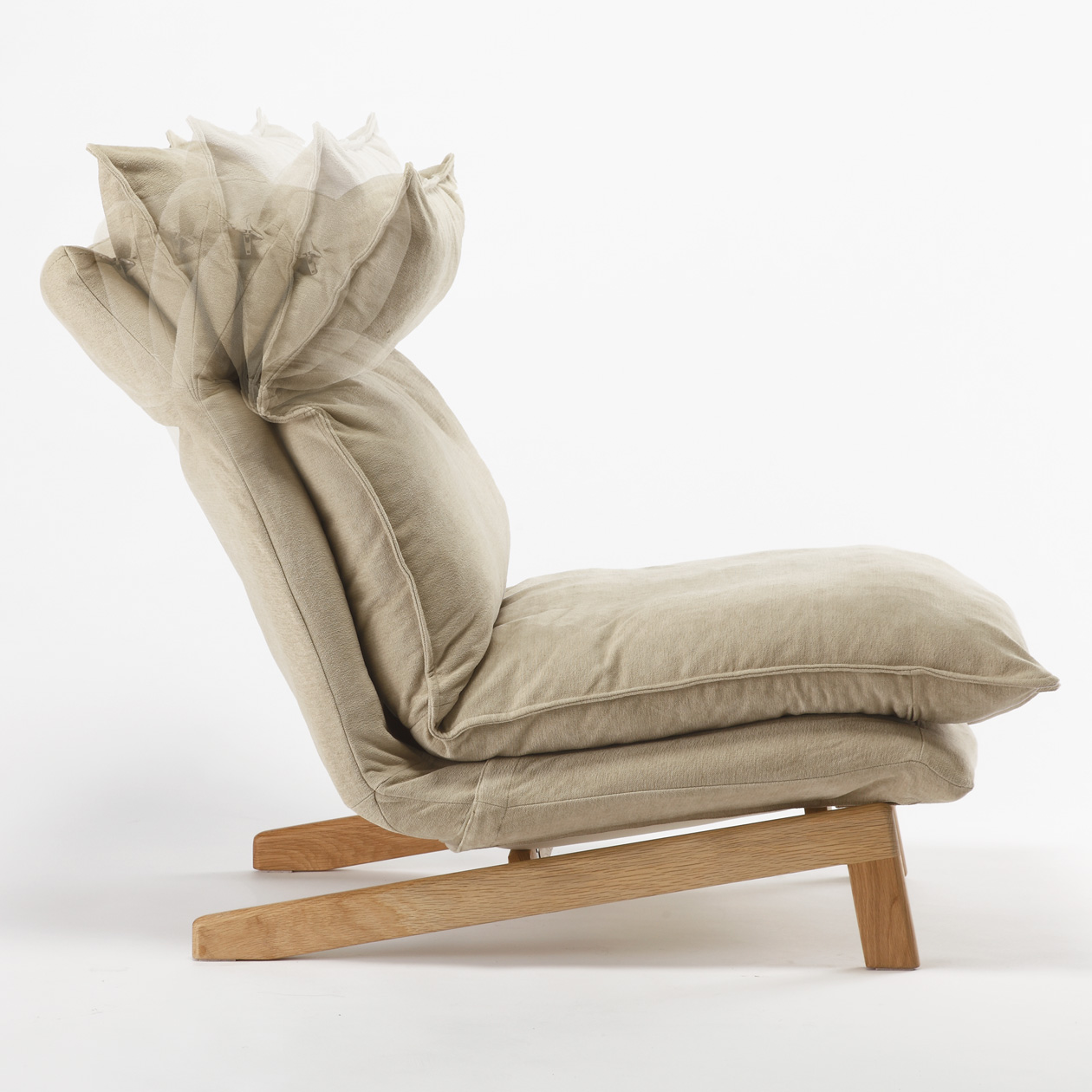 Shop High Back 1 Seater Reclining Sofa W 74 x D 114 x H 89.5 cm