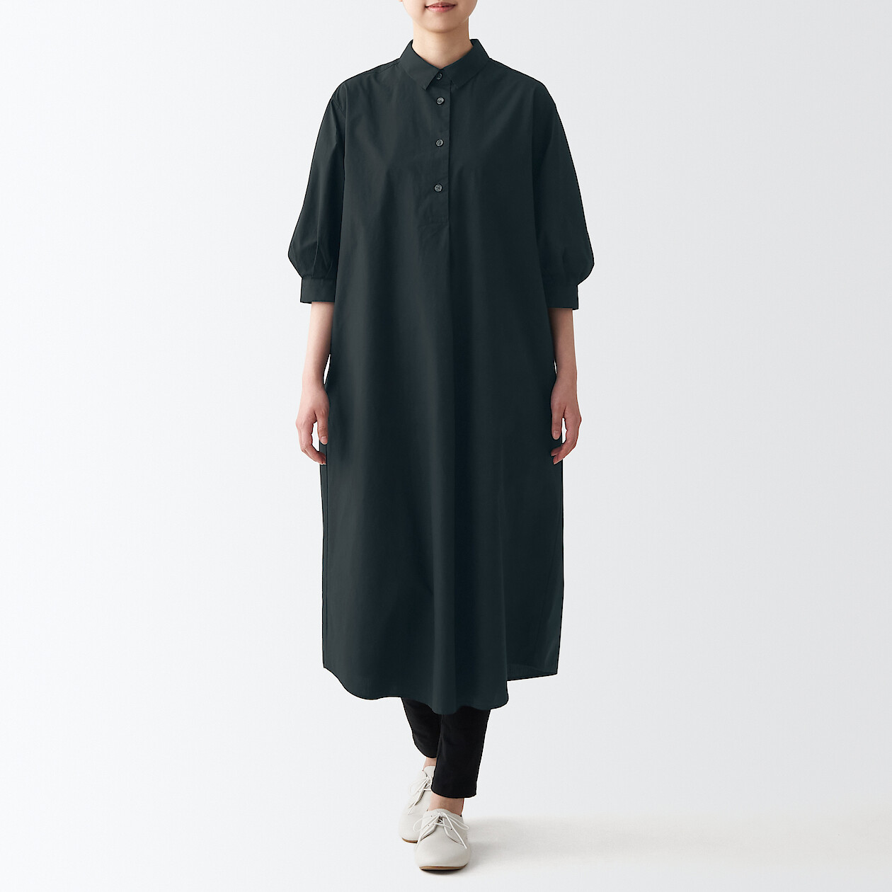 Shop Broad 3/4 Sleeve One-Piece Dress online | Muji Kuwait